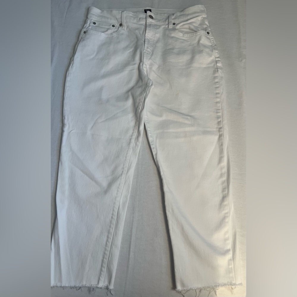 White GAP Girlfriend Jeans